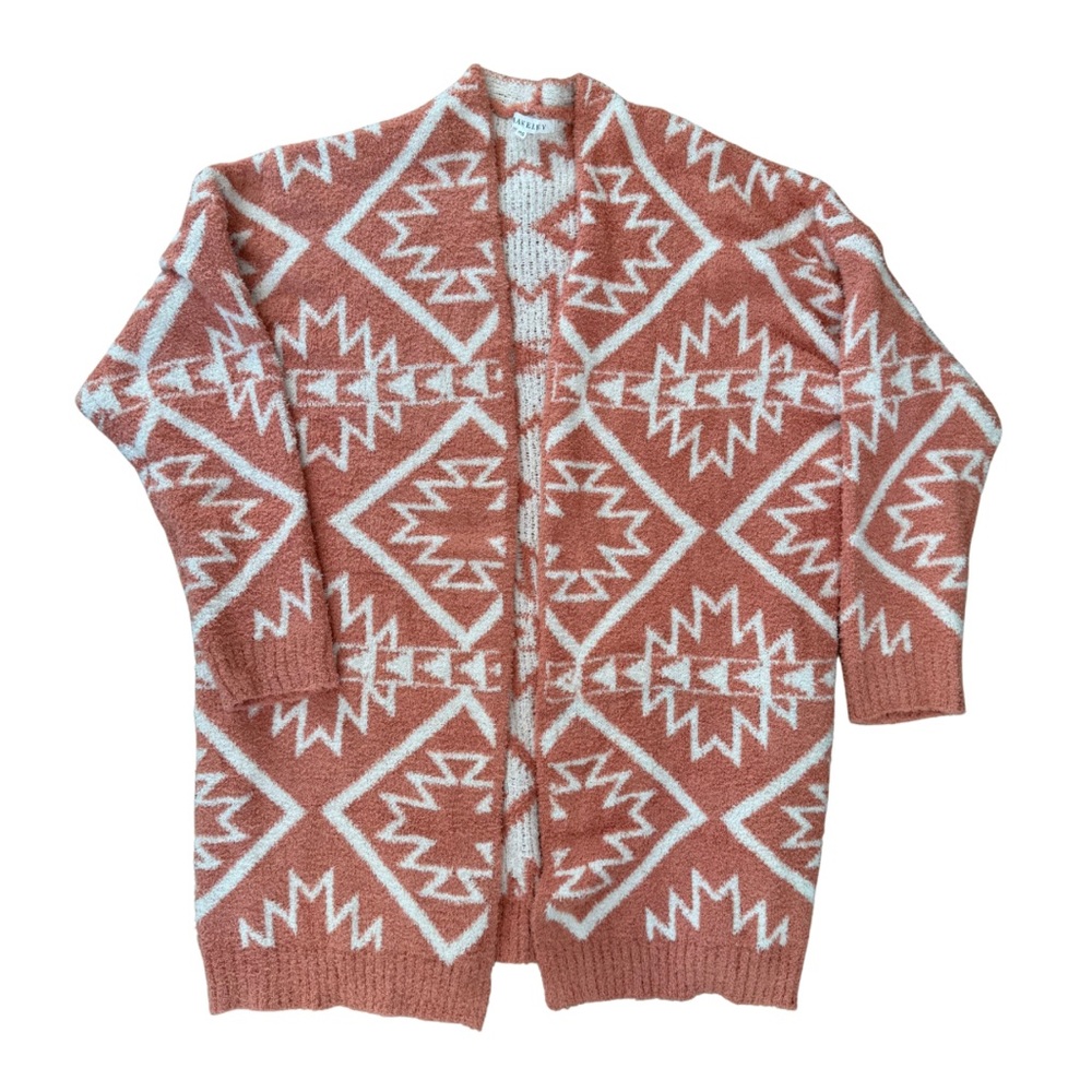 Blakely Reversible Aztec Plush Cardigan Plus‎ One Size Brand New